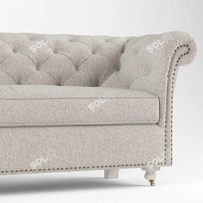 Elegant Westchester Sofa: 250x81x90cm 3D model image 3