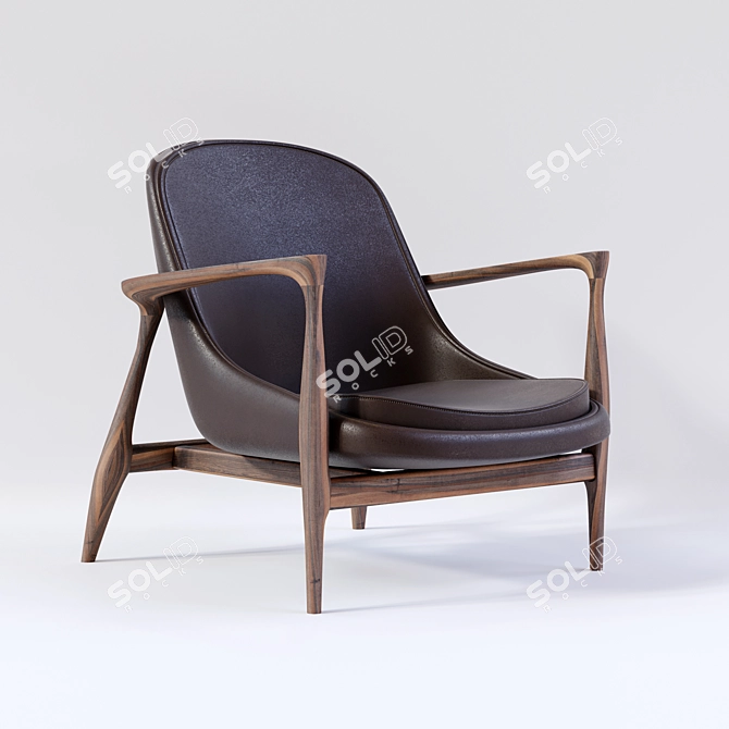 Elegant Elisabeth Chairs 3D model image 1