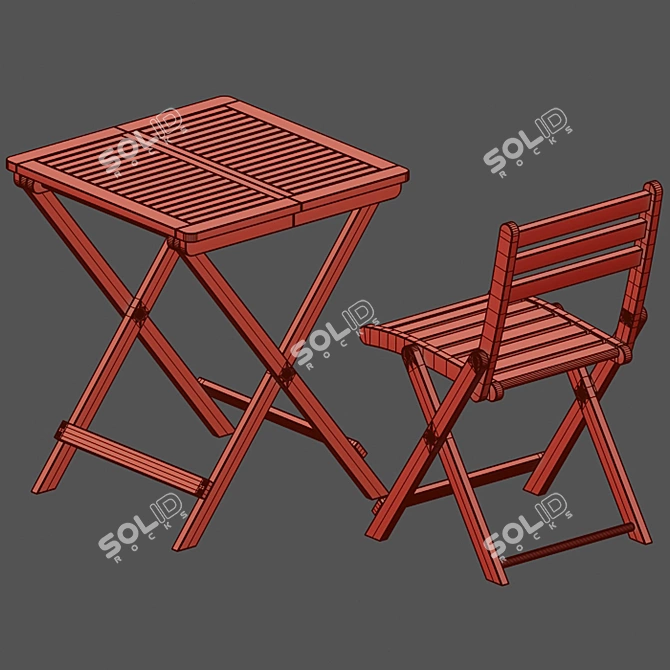 Sleek Outdoor Set: Garden Furniture 3D model image 3