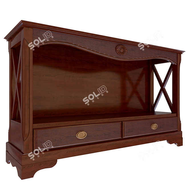 Fiesole Retrodivan Console - Italian-Made, CAVIO CASA, 1390 x 420 x h820 mm 3D model image 1