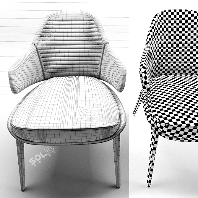 Pininfarina Reflex VELA Armchair 3D model image 3