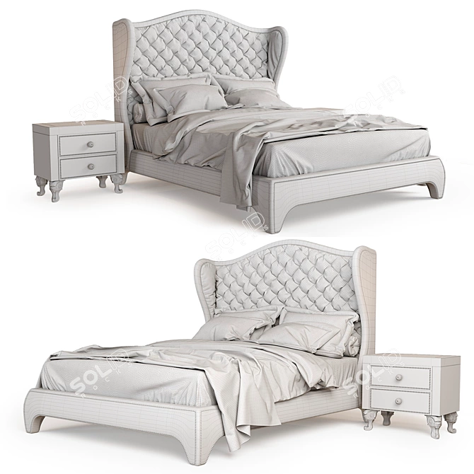 Modern Dolfi Samuel Bedroom Set 3D model image 2