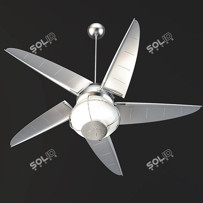 Modern Magellan Ceiling Fan 3D model image 2