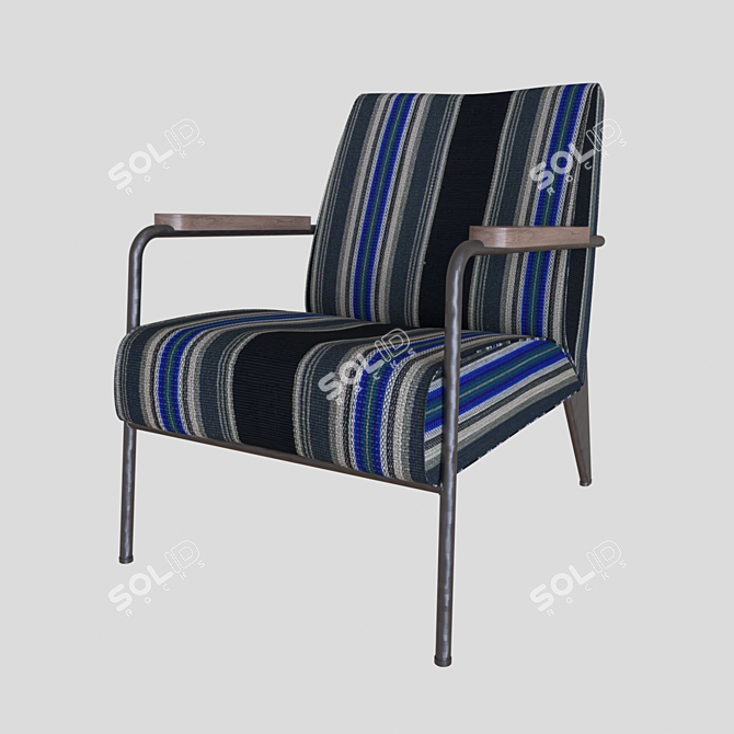 Minimalist Lounge Chair 3D model image 1