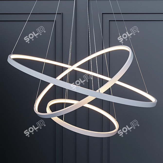 Nova Luce Dea Metal Pendant Light 3D model image 1