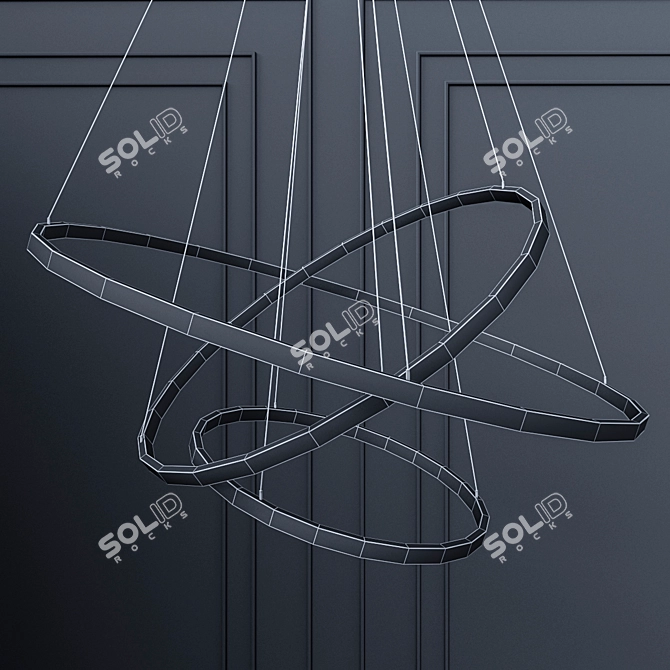 Nova Luce Dea Metal Pendant Light 3D model image 2