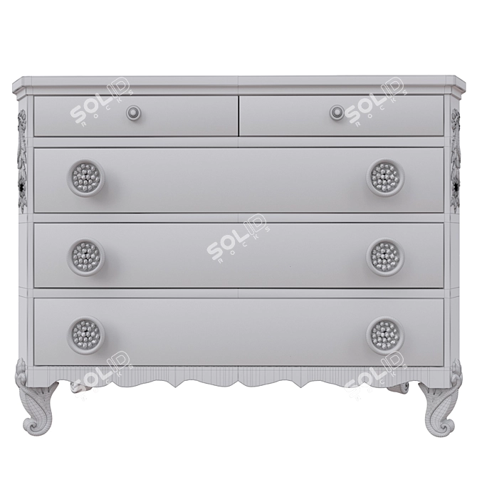 Marchetti Chest M4 201 - Elegant Storage Solution 3D model image 3