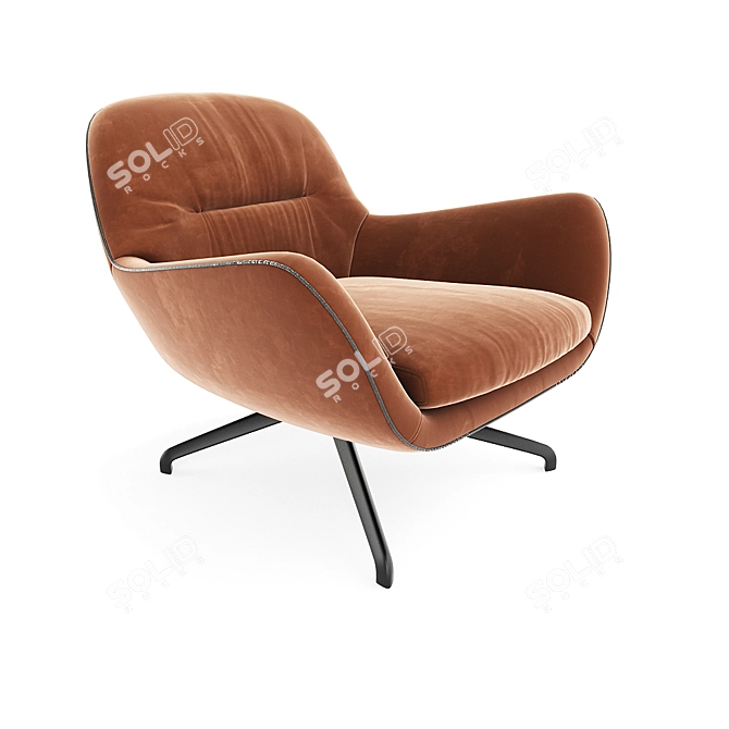 Elegant Minotti Jensen Armchair 3D model image 2