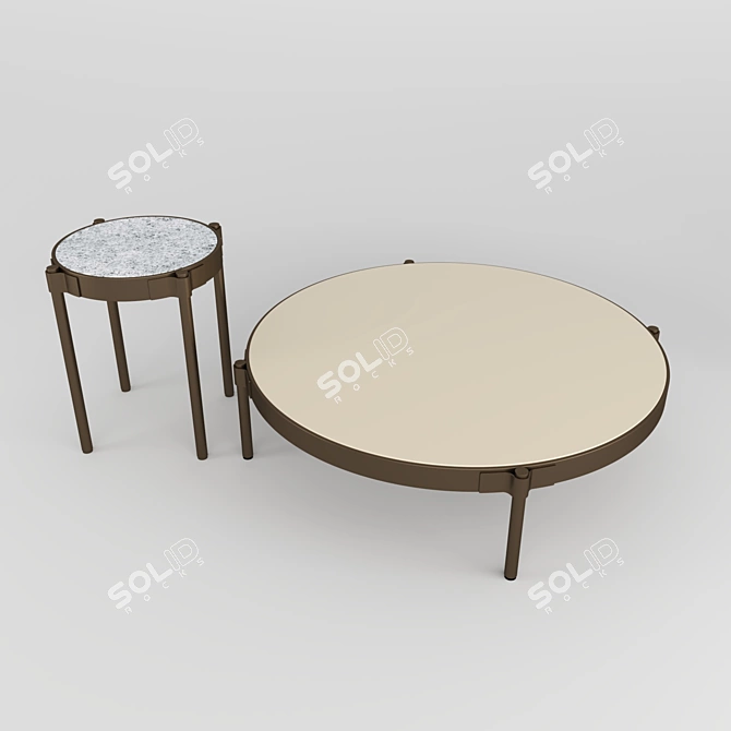 Minotti TAPE "OUTDOOR" Tables 3D model image 2