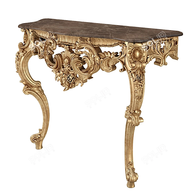 Isabella Console: Handcrafted Elegance for Your Home 3D model image 3