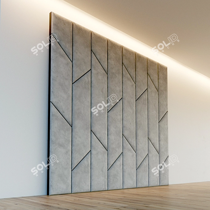 Title: Soft Panel Wall Art - Versatile and Stylish 3D model image 2