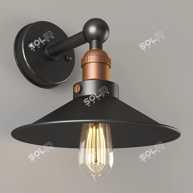 Versatile Wall Light Fixture 3D model image 2