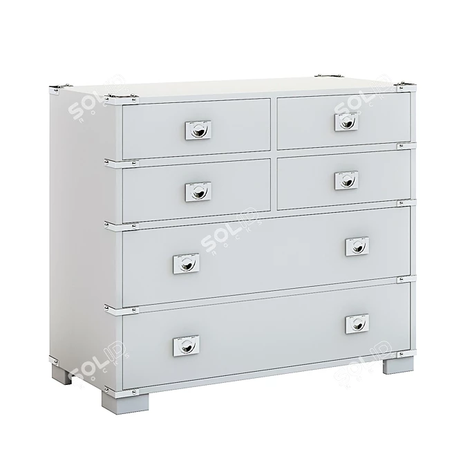 Pottery Barn Devon Dresser: Exquisite 3D Model 3D model image 1