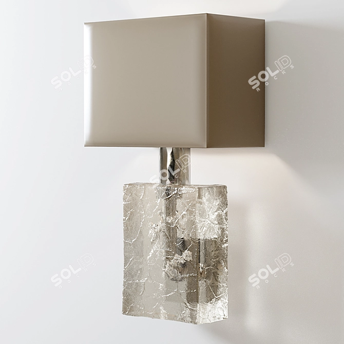 Marlin Wall Light with Perspex Shade 3D model image 1