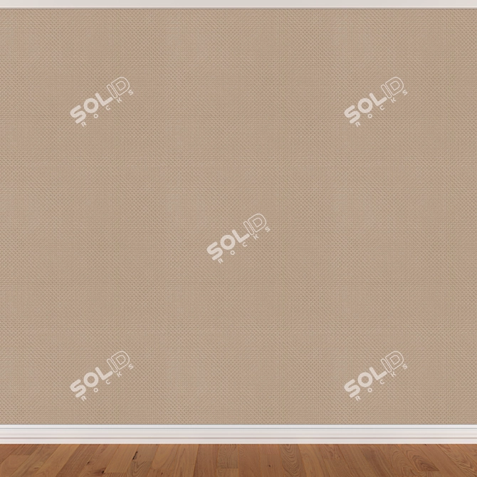 Seamless Wallpaper Set - 3 Color Options 3D model image 2