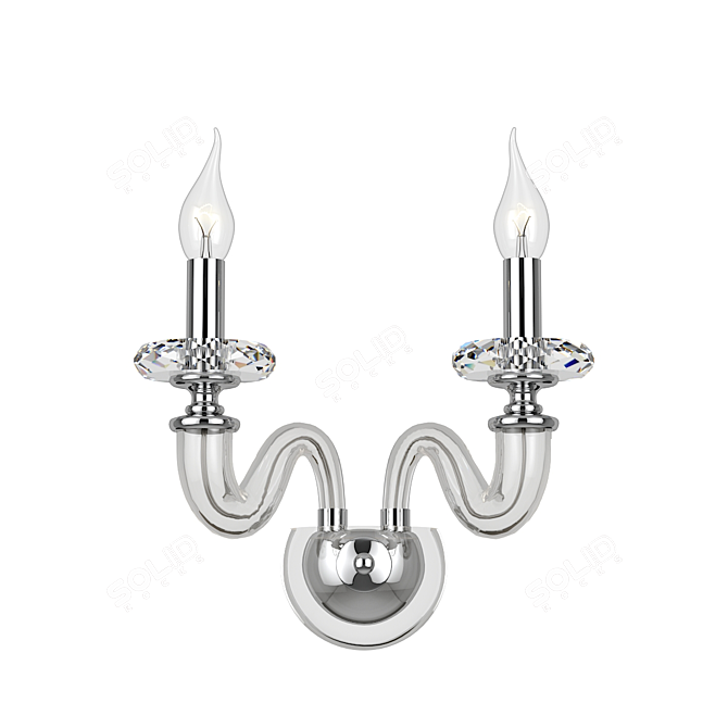 Ashanti Art Deco Sconce by Lucia Tucci 3D model image 1