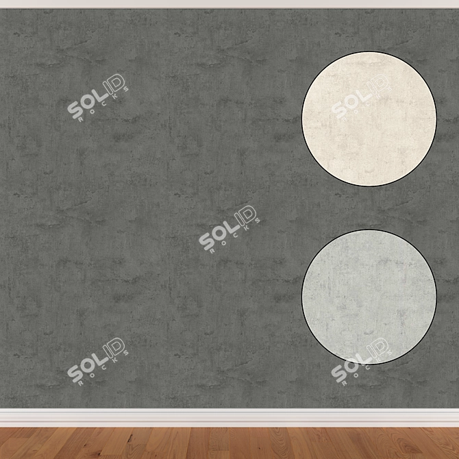 Seamless Wallpaper Set (3 Colors) - 322 Designs 3D model image 1