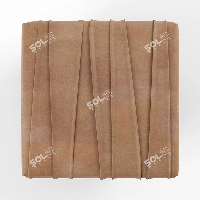 Luxury Il Pezzo 1 Pouf: Elegant Comfort 3D model image 3