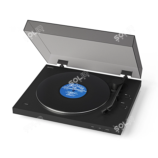 Sony PSLX310BT: Bluetooth Turntable 3D model image 1