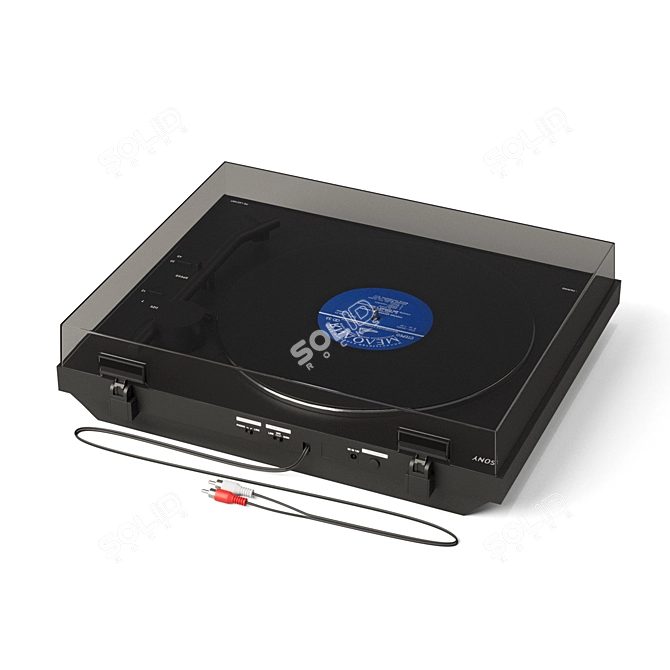 Sony PSLX310BT: Bluetooth Turntable 3D model image 2