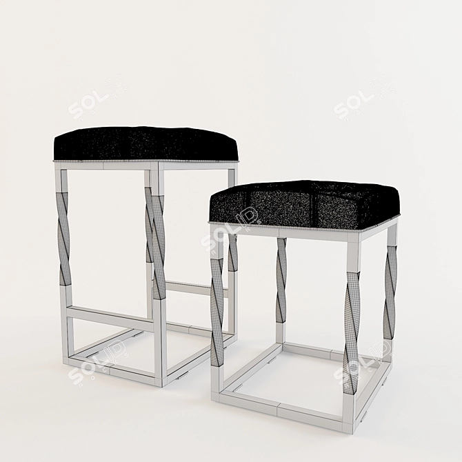 Elegant Urban Chair 3D model image 3