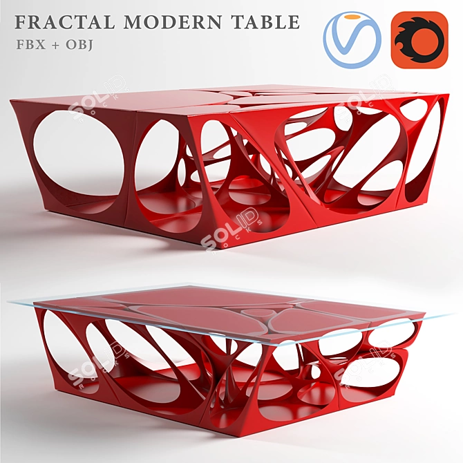 Fractal Fusion Table 3D model image 1