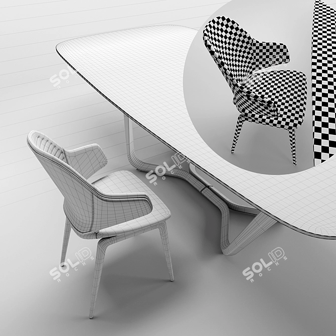 Reflex PININFARINA Dining Set 3D model image 3