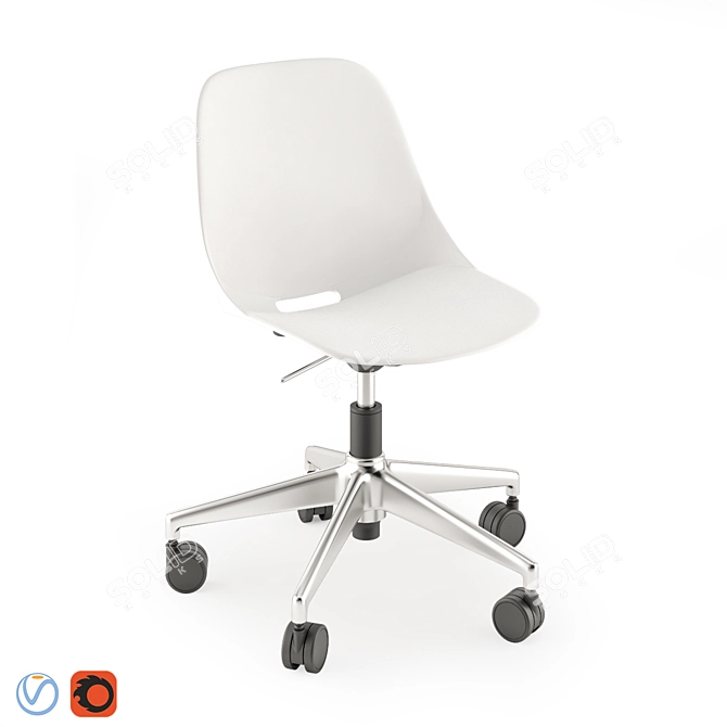 Cerantola Ergo Office Chair: Stylish, Functional, and Quick 3D model image 1