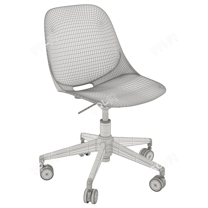 Cerantola Ergo Office Chair: Stylish, Functional, and Quick 3D model image 3