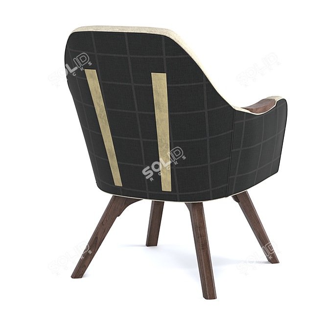 Mex+Wooden+Armchair 3D model image 3