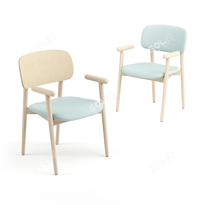 Elegant Harmony: Mild Chair 3D model image 1