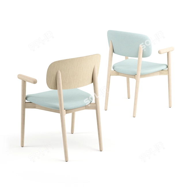 Elegant Harmony: Mild Chair 3D model image 2