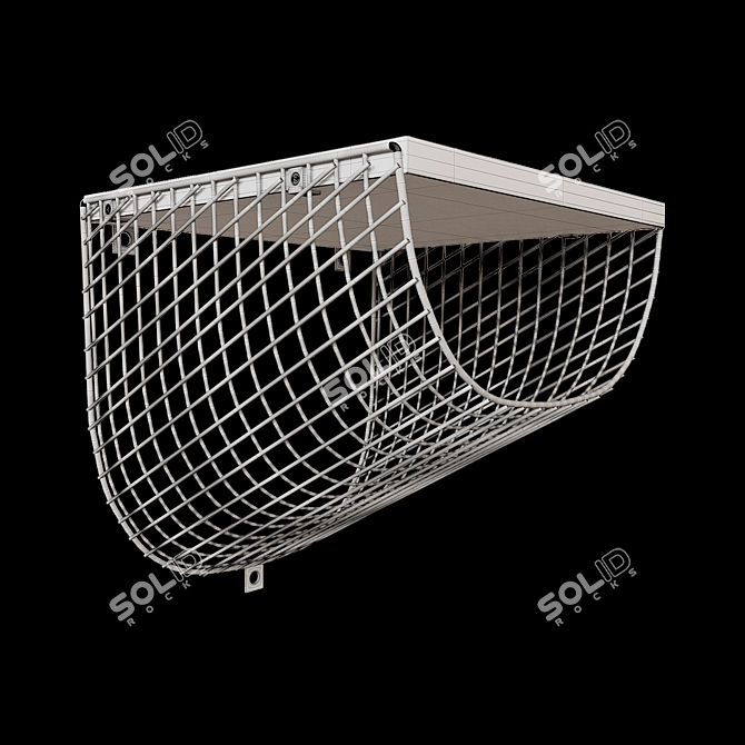 Compact Storage Shelf 3D model image 3