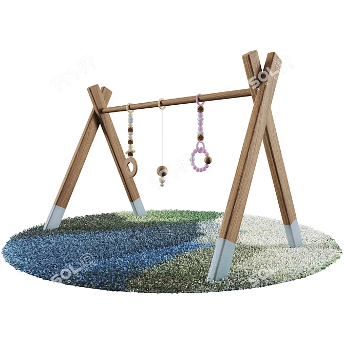 Baby Gym Set: Fun and Fitness for Little Ones 3D model image 1