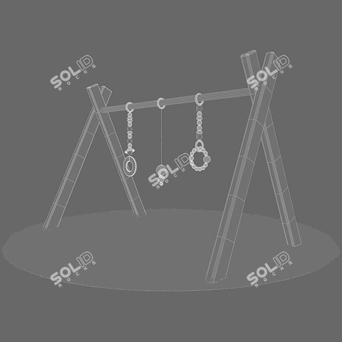 Baby Gym Set: Fun and Fitness for Little Ones 3D model image 3