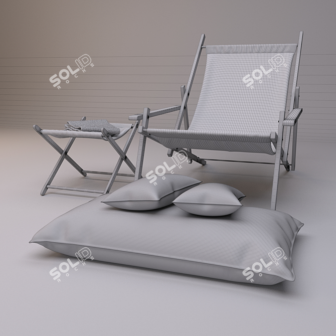 Relaxation Sling Chair 3D model image 2