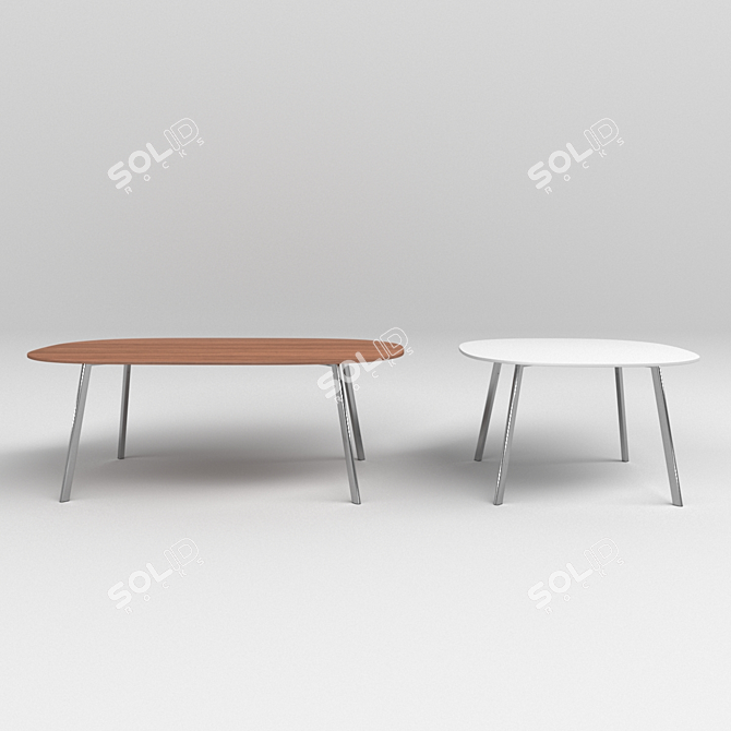 Sleek Deja Vu Table: A Magis Masterpiece 3D model image 2