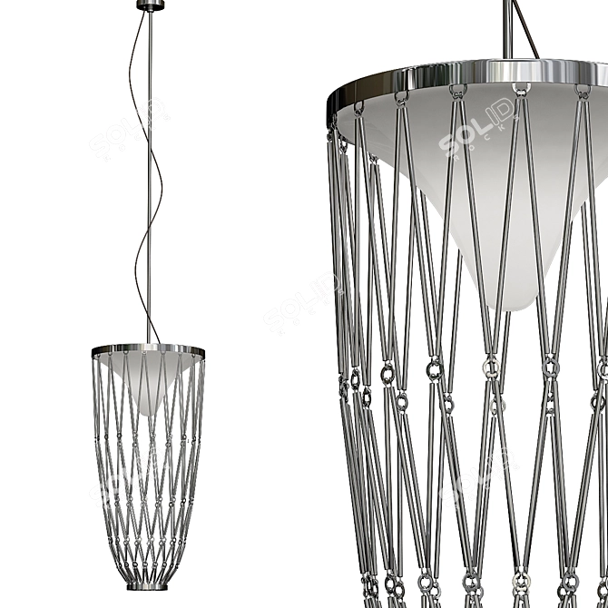 Sleek and Stunning Vistosi Pendant 3D model image 1