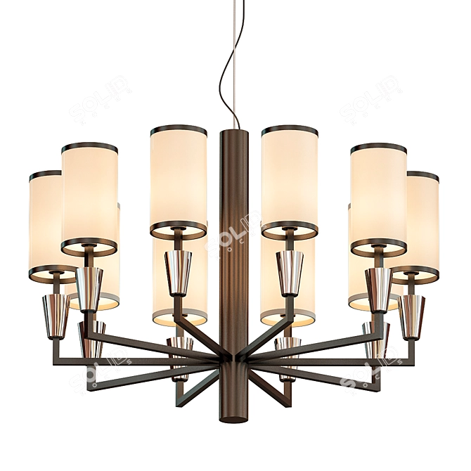 Elegant Illumination: Chandelier China 3D model image 1