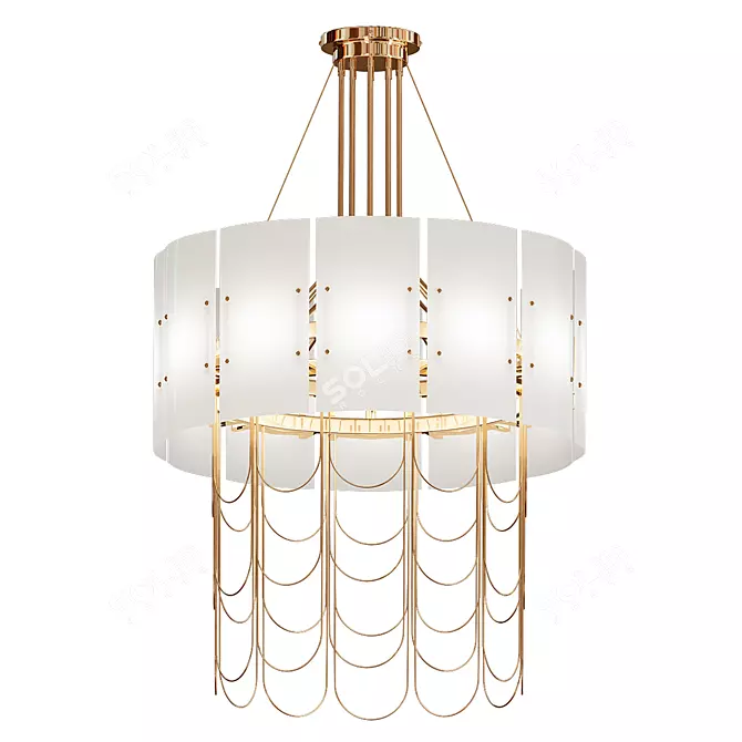 Glowing Elegance: NIAGARA Pendant 3D model image 1