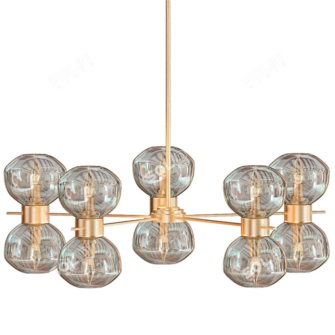 Pearson Crystal Chandelier 3D model image 1