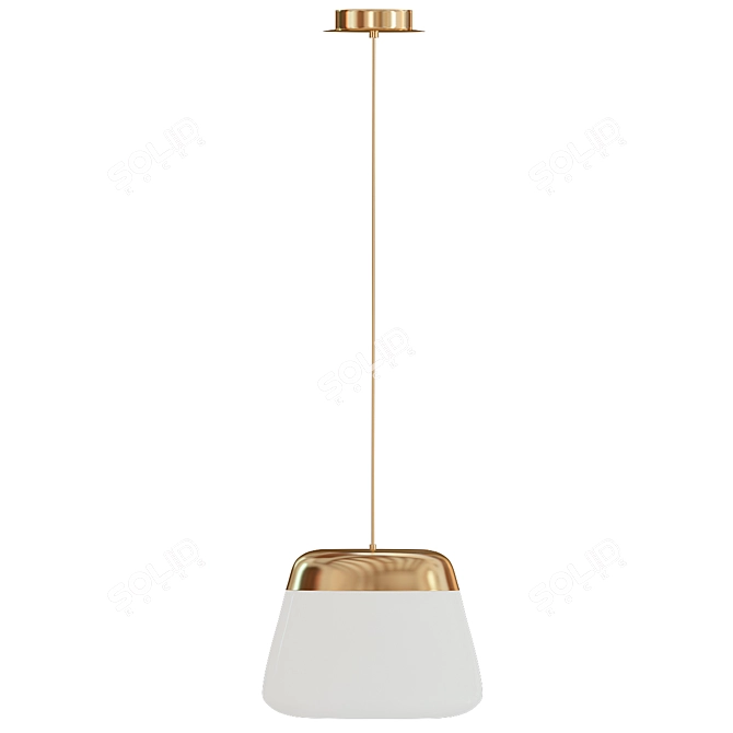 Ice Absolute Copper Pendant Light 3D model image 1