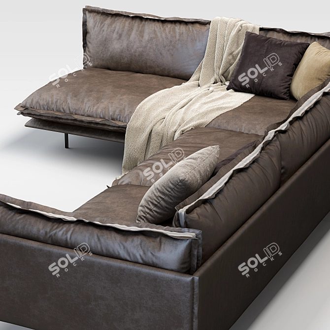 Auto-Reverse: Innovative Space-Saver Sofa 3D model image 2