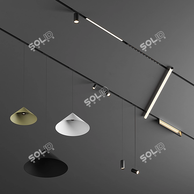 Sleek Trimless Lighting System | Xal Move It 3D model image 1