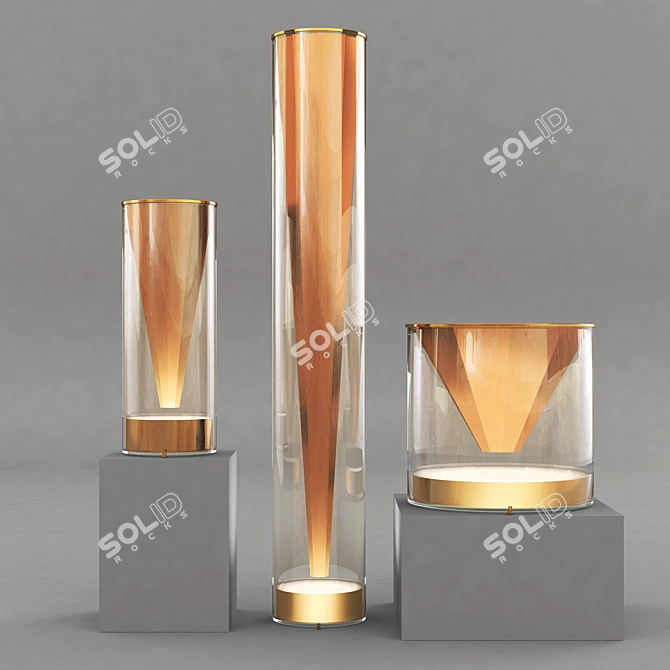 Pluma Floor Lamp - Elegant Lighting Solution 3D model image 1