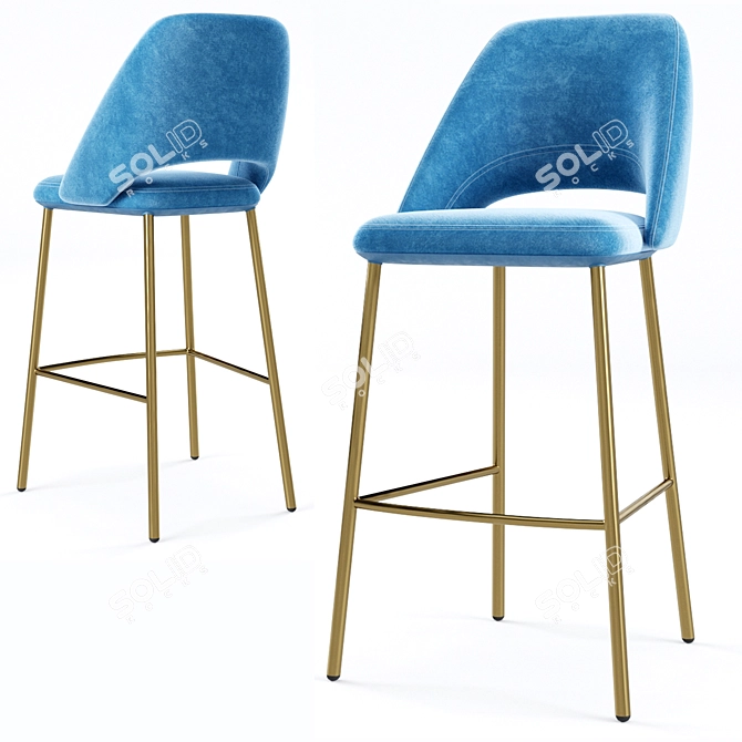 Elegant VIC 658 Chair 3D model image 1