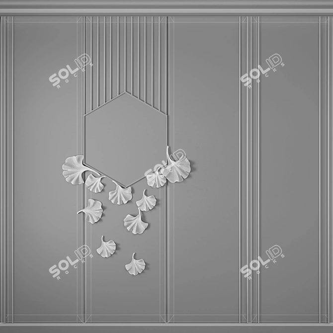 Luxurious Resin Wall Décor - Lexi 3D model image 3