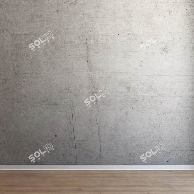 Seamless Concrete Texture: Interior & Exterior Use 3D model image 3