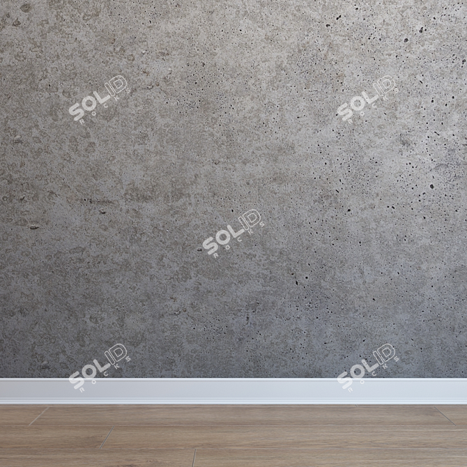 Seamless Concrete Texture 3D model image 1