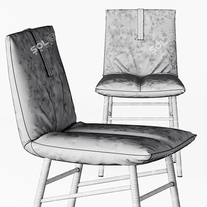 Elegant PIL Chair by Bonaldo 3D model image 3